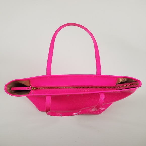 Kate Spade Perforated Heart Print Leather Tote Bag - Picture 8 of 8